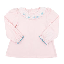 Load image into Gallery viewer, Turquoise Bow Jumper With Pink Bow Blouse
