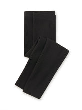 Load image into Gallery viewer, Jet Black Pointelle Leggings
