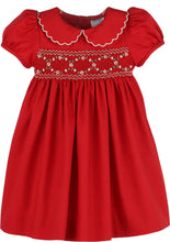 Load image into Gallery viewer, Red Classic Smock Dress
