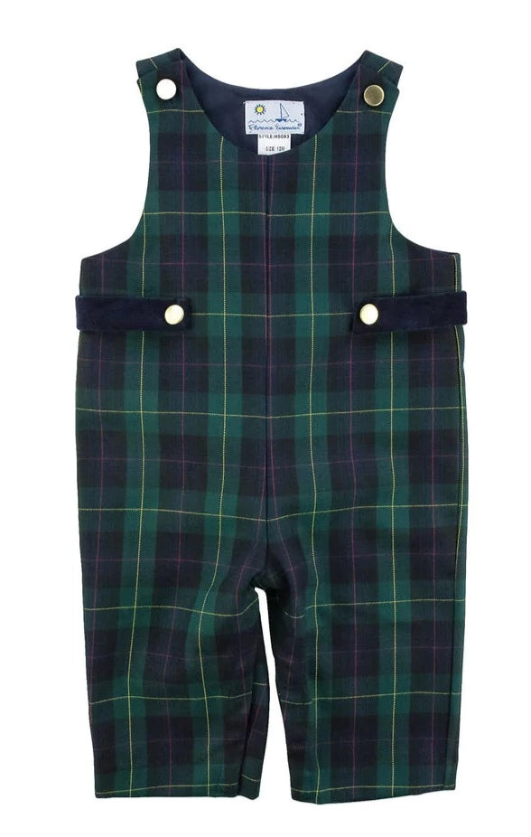 Navy And Green Plaid Longall