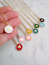 Load image into Gallery viewer, Colorful Heart Necklace
