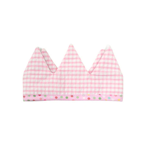 Pink Check Crown