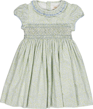 Load image into Gallery viewer, Hars Smocked Dress - Little Blue Print
