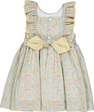 Load image into Gallery viewer, Melina Smocked Dress - Coral And Yellow Floral
