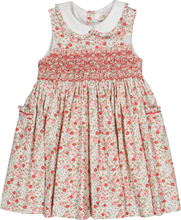 Load image into Gallery viewer, Cherry Red  Print Smocked Ixia Dress
