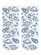 Load image into Gallery viewer, Ankle Socks - DIY Coloring Kit - Blast Off Outer Space
