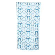 Load image into Gallery viewer, Blue Bow Microfiber Towel
