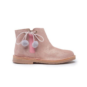 Pom Pom Chelsea Boots - Rose