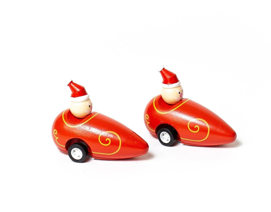 Pull Back Santa In Sleigh