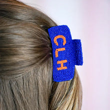 Load image into Gallery viewer, Camp Longhorn Beaded Claw Clip
