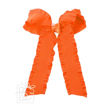 Load image into Gallery viewer, Double Ruffle Tail Bow on Alligator Clip
