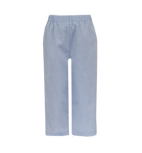 Load image into Gallery viewer, Big Brother White Knit Long Sleeve T-Shirt With Blue Gingham Pants
