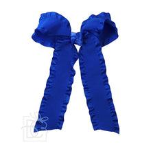 Load image into Gallery viewer, Double Ruffle Tail Bow on Alligator Clip
