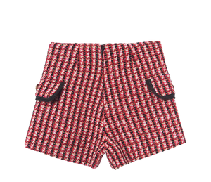 Plaid Tweed Shorts