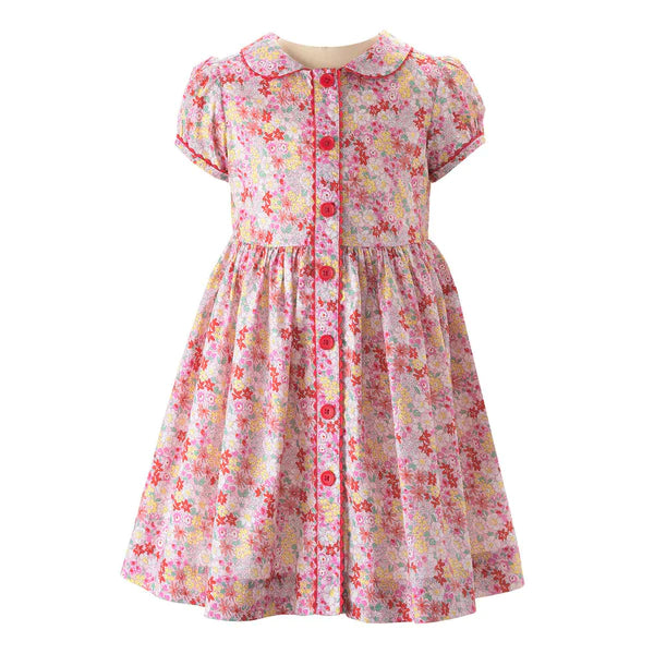 Ditsy Garden Button Front Dress