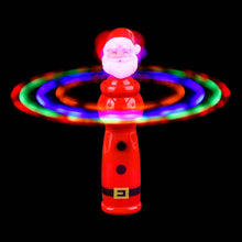 Load image into Gallery viewer, 7.5&quot; Light-Up Santa Spinning Orbit Wand
