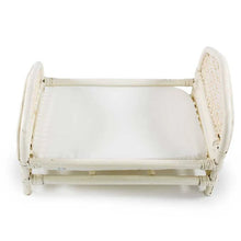 Load image into Gallery viewer, Vintage Doll Bed - White Rattan
