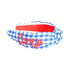 Load image into Gallery viewer, Camp Ozark Gingham Pearl Headband
