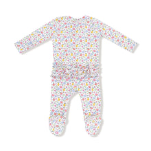 Load image into Gallery viewer, Fall Fruit Floral Two Way Zipper Ruffle Back Footie
