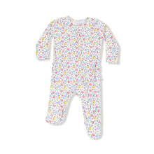 Load image into Gallery viewer, Fall Fruit Floral Two Way Zipper Ruffle Back Footie
