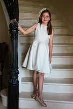 Load image into Gallery viewer, Ivory And Gold Sparkle Twirl Dress
