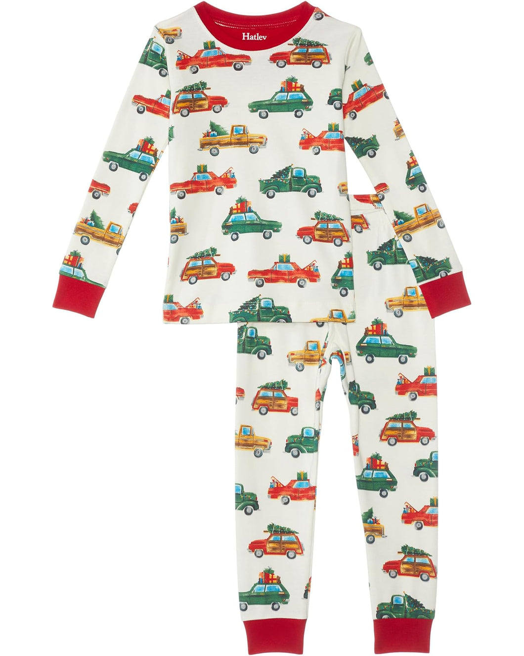 Holiday Cars Cotton Pajama Set