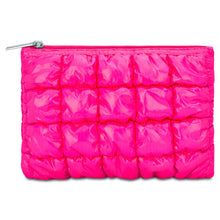 Load image into Gallery viewer, Hot Pink Shiny Puffer Pouch
