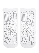 Load image into Gallery viewer, Ankle Socks - DIY Coloring Kit - Frozen Ice Cream Treats
