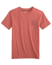 Load image into Gallery viewer, Heather Dusty Coral Short Sleeve Sketched Baseball Tee
