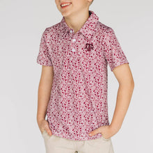 Load image into Gallery viewer, The James Polo Texas A&amp;M | Toddler &amp; Youth Deep Maroon
