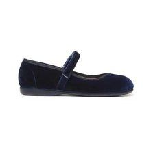 Load image into Gallery viewer, Cassie Navy Velvet Mary Jane

