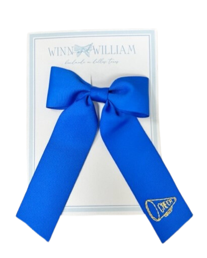 Blue Megaphone Bow - Medium