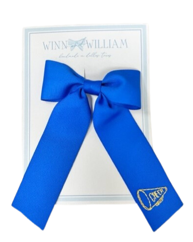 Blue Megaphone Bow - Large