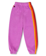Load image into Gallery viewer, 5 Stripe Sweatpant - Neon Purple

