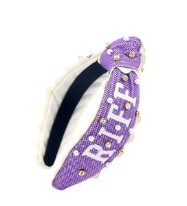 Riff Ram TCU Cross Stitch Headband