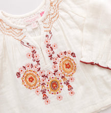 Load image into Gallery viewer, Ava Top - Harvest Embroidry
