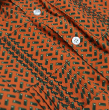 Load image into Gallery viewer, Orange Shells Guayabera Short Sleeve Shirt
