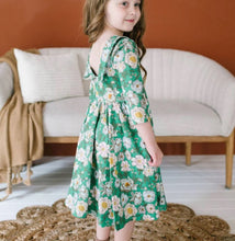 Load image into Gallery viewer, Rubina Twirl Dress - Vintage Greens
