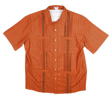 Load image into Gallery viewer, Orange Shells Guayabera Short Sleeve Shirt
