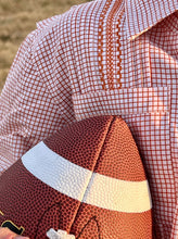 Load image into Gallery viewer, Burnt Orange Gameday Guayabera Short Sleeve Shirt
