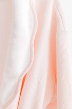 Load image into Gallery viewer, Bathrobe - Pink Jaquard Bows with Scalloped Edges
