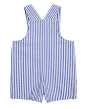 Load image into Gallery viewer, Stripe Seersucker Shortall With Lawn Mower
