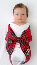 Load image into Gallery viewer, Bow Swaddle - Society Prep Plaid
