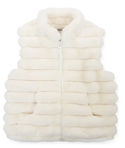 Zip Front Vest - Vanilla Ladyfinger