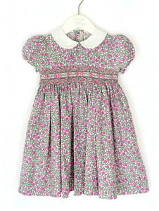 Pink Pretty Floral Dress - Short Sleeve