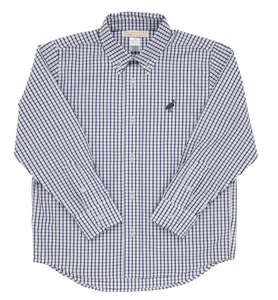 Dean's List Dress Shirt - Nantucket Navy Windowpane