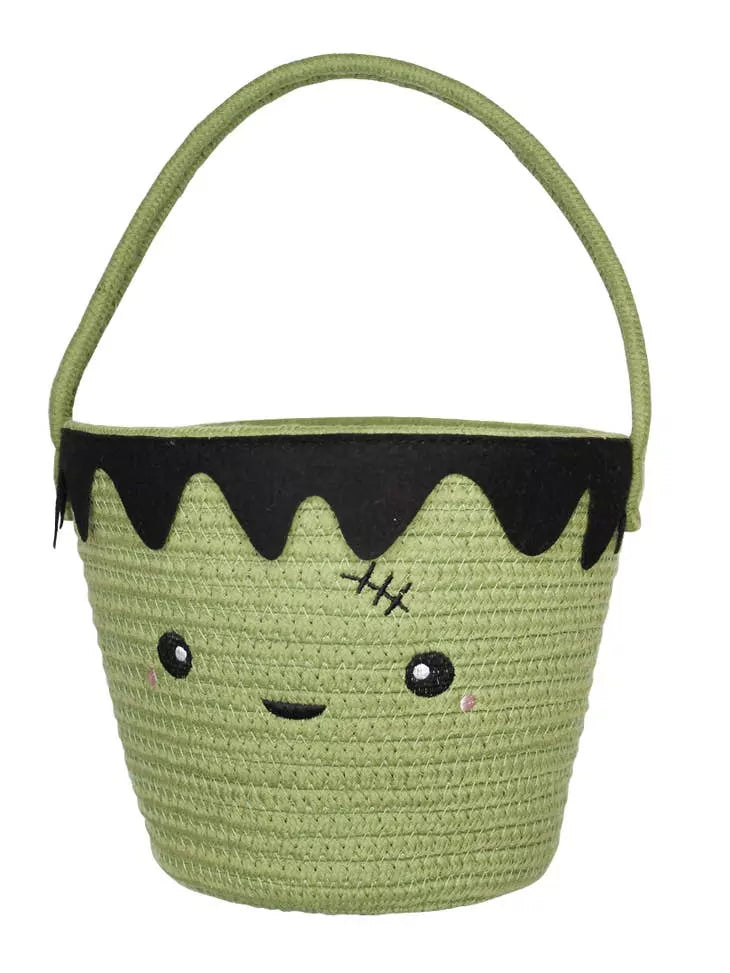 Frankenstein Rope Halloween Basket