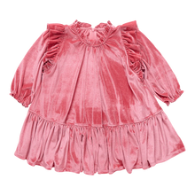Load image into Gallery viewer, Harper Dress - Desert Rose Velour
