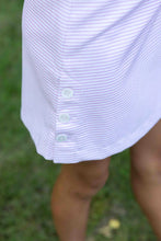 Load image into Gallery viewer, Stripe Pique Dress With Side Buttons
