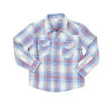 Load image into Gallery viewer, All American Plaid Pearl Snap Long Sleeve Flannel Shirt
